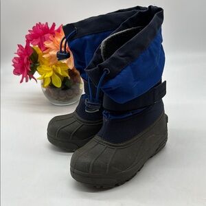 Columbia Blue Gray Winter Boots Size 1 WRB9121H